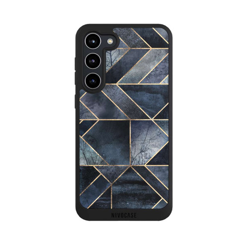 Samsung Galaxy S23+ NIVOpure Abstraktes Natur-Dunkelblau