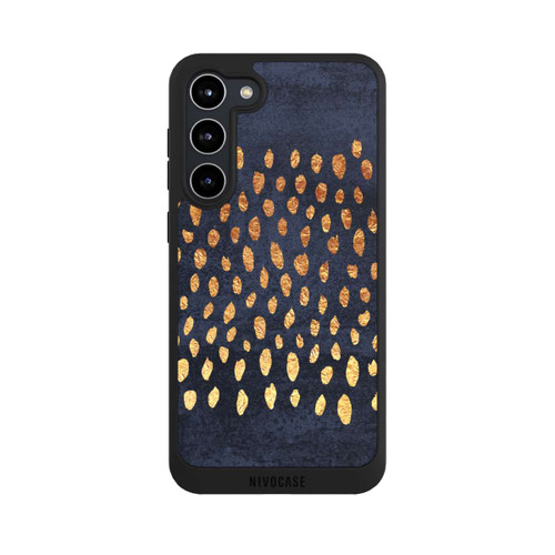 Samsung Galaxy S23+ NIVOpure Muster Gold und Marine