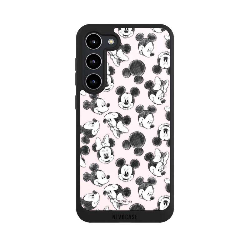 Galaxy S23 + NIVOpure Minnie & Mickey Many Faces Pink