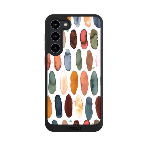 Samsung Galaxy S23+ NIVOpure Aquarellstriche aus mineralischem Terrakotta