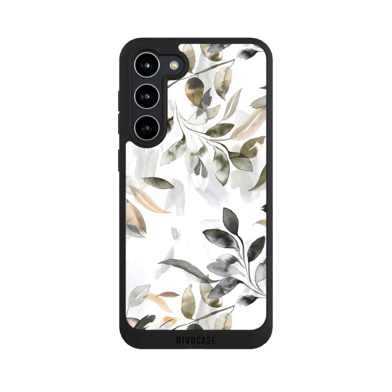 Galaxy S23 + NIVOpure Watercolor Neutral Leaves