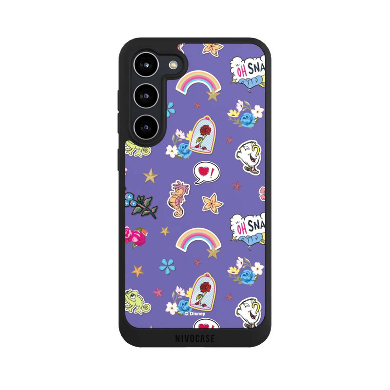Galaxy S23 + NIVOpure Princess Pattern Purple Disney Princess