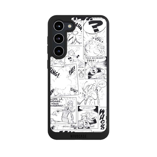 Samsung Galaxy S23+ NIVOpure Asterix Comic Schwarz und Weiß