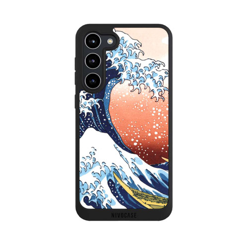 Samsung Galaxy S23+ NIVOpure La Grande Vague de Kanagawa Rouge