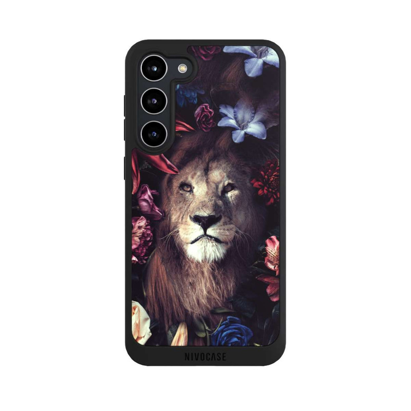 Galaxy S23 + NIVOpure Lion & Fleurs Colorées