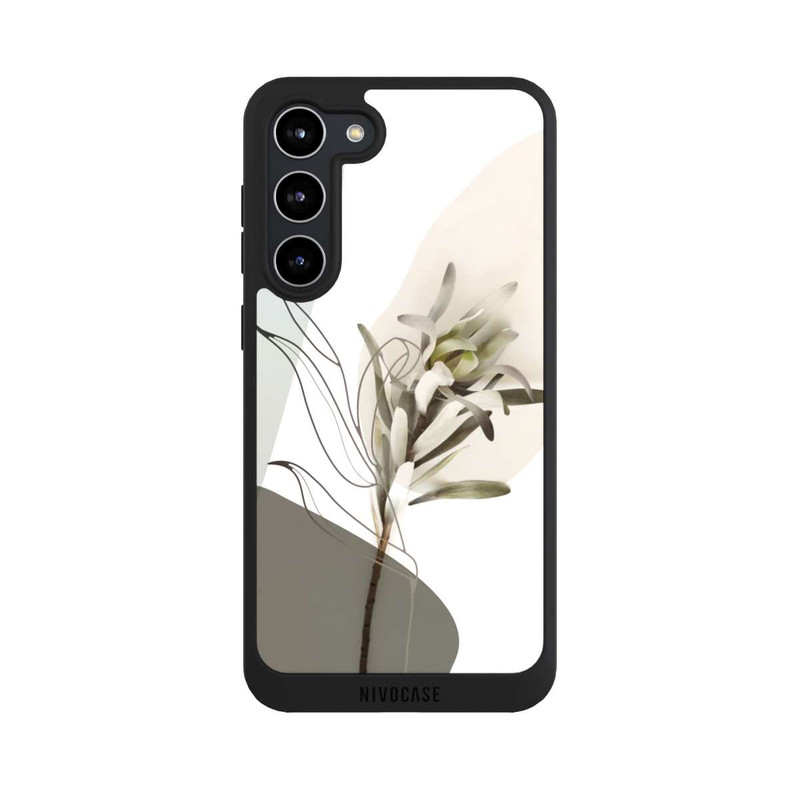 Galaxy S23 + NIVOpure Boho Line Art Olivgrün