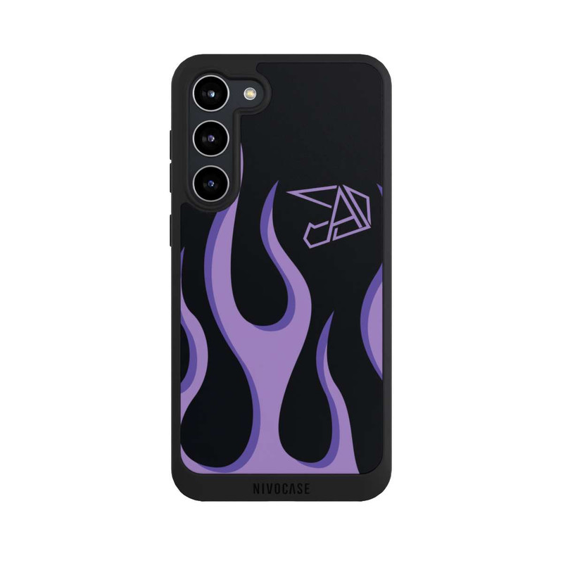 Galaxy S23 + NIVOpure Violette Flammen
