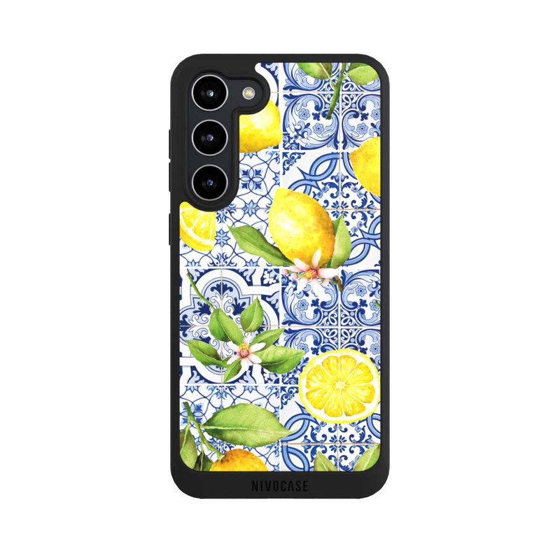 Galaxy S23 + NIVOpure Griechische Zitronen Muster