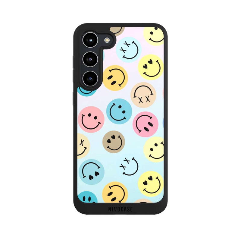 Galaxy S23 + NIVOpure Smiles Emotes Pattern Colorful