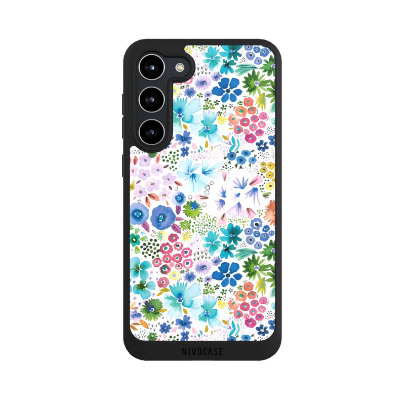Galaxy S23 + NIVOpure Artful Little Spring Flowers Blue