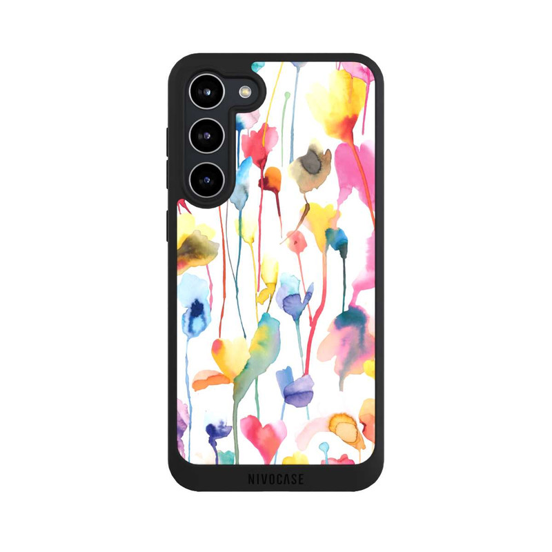 Galaxy S23 + NIVOpure Aquarell Wildblumen bunt