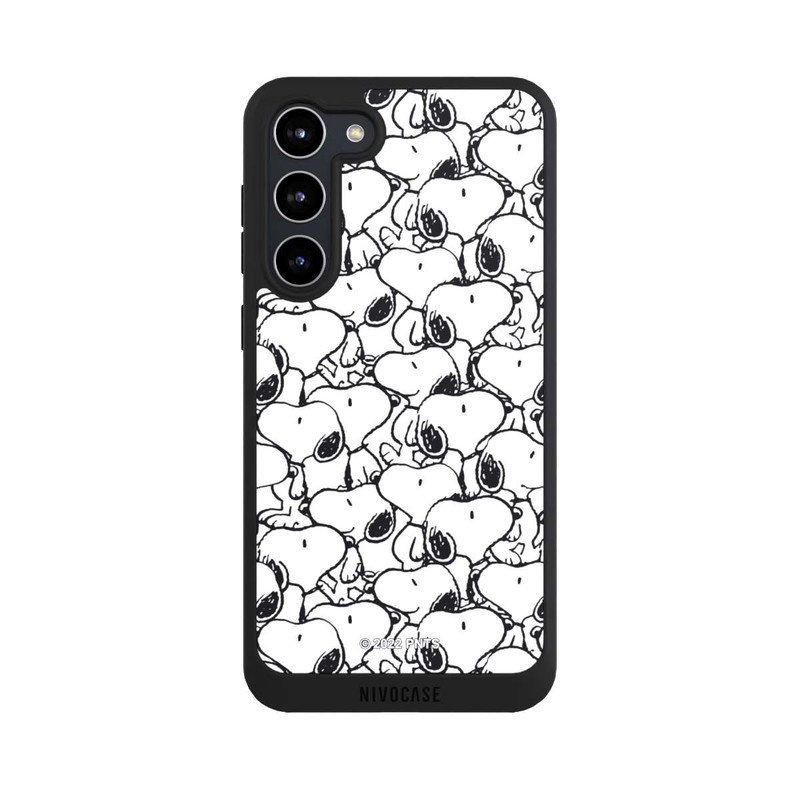 Galaxy S23 + NIVOpure Snoopy Muster Schwarz und Weiß