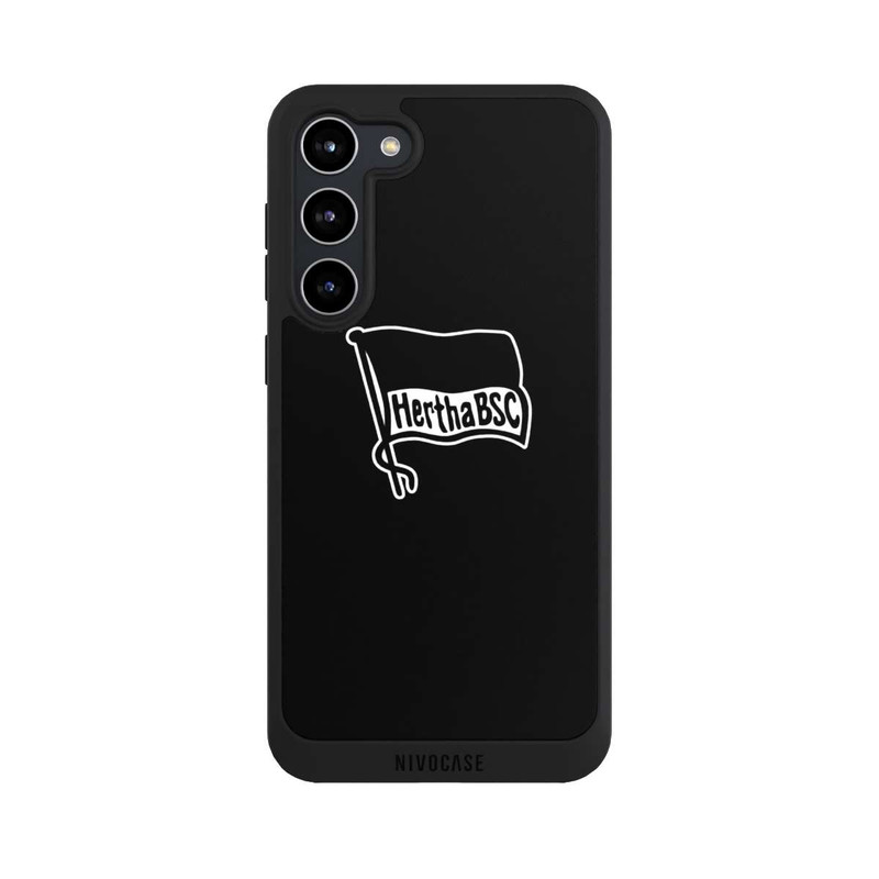Galaxy S23 + NIVOpure Hertha BSC Schwarzer Hintergrund