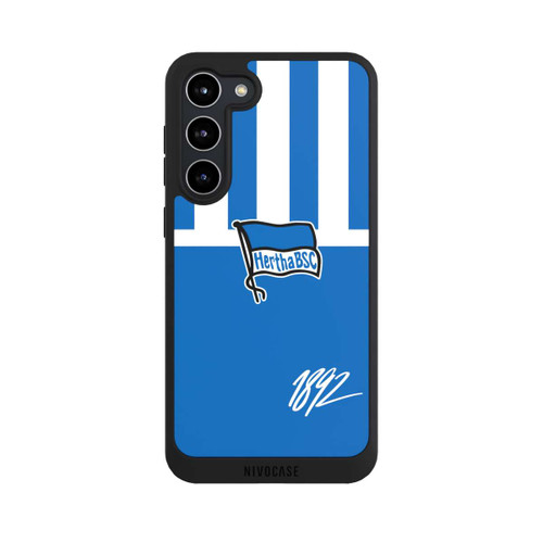Samsung Galaxy S23+ NIVOpure Blau und Weiß Vertikal Streifen