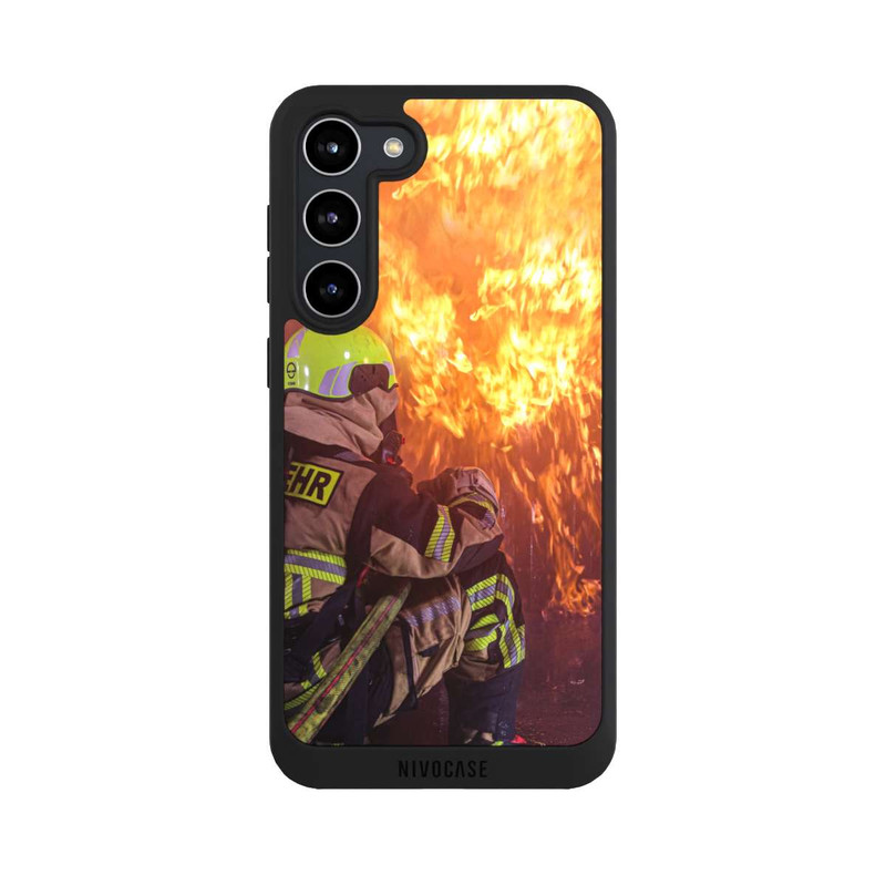 Galaxy S23 + NIVOpure Feuerwehrmann Brennendes Herz