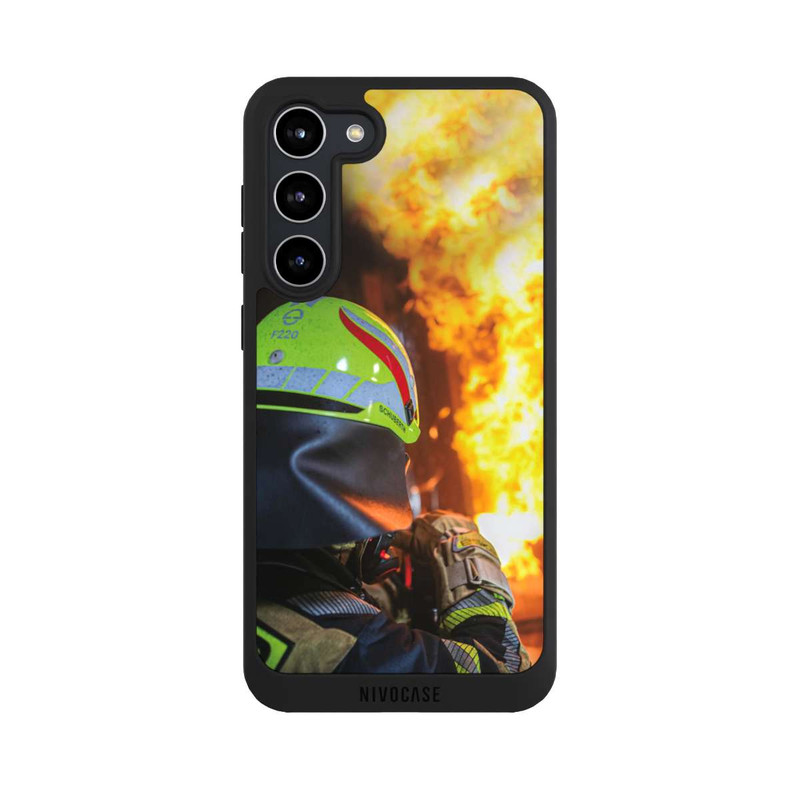 Galaxy S23 + NIVOpure Feuerwehrmann Gefährlicher Brand