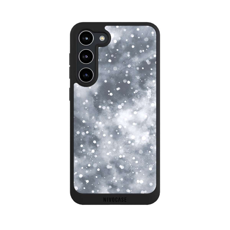Galaxy S23 + NIVOpure Abstrakter Winterschneehimmel