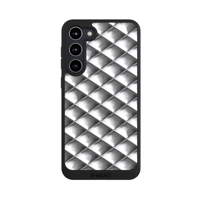 Galaxy S23 + NIVOpure Glamour Silver Squares