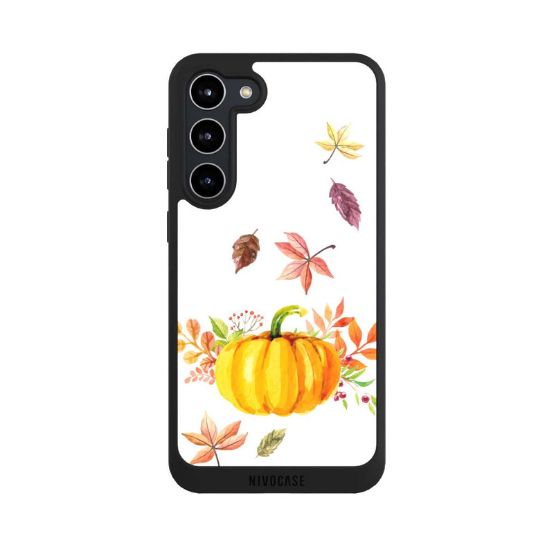 Galaxy S23 + NIVOpure Pumpkin-weißer Hintergrund 