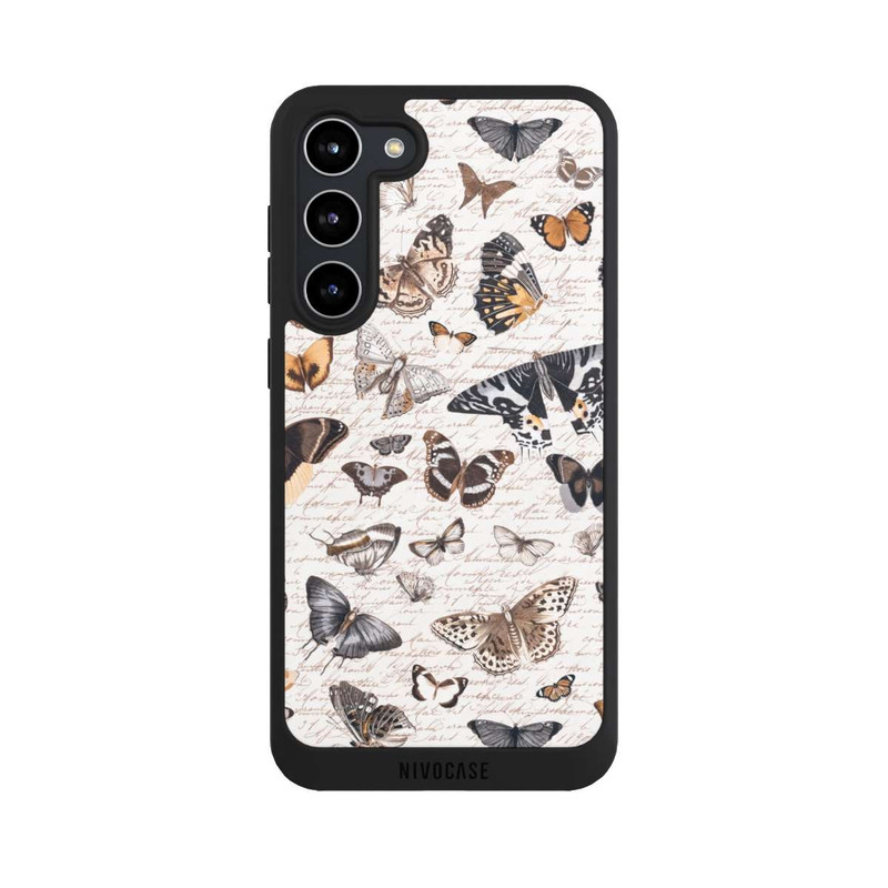 Galaxy S23 + NIVOpure Motif papillon bohème