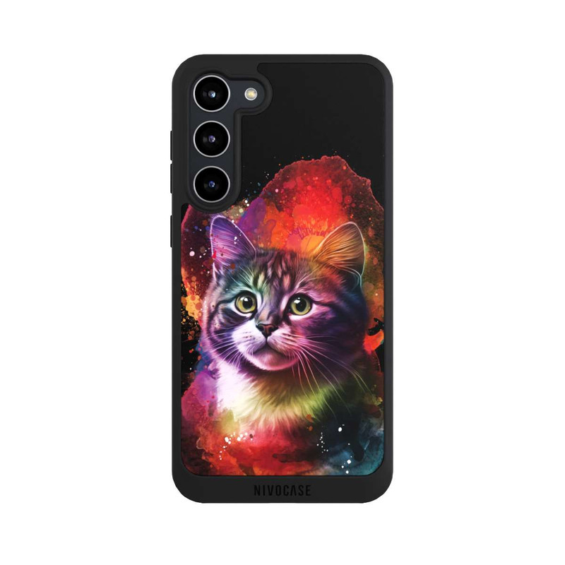 Galaxy S23 + NIVOpure Happy Kitty Schwarz
