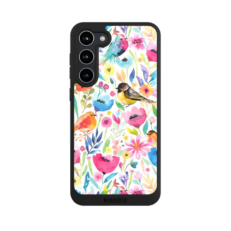 Galaxy S23 + NIVOpure Wunderliche Vögel und Blumen