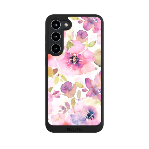 Samsung Galaxy S23+ NIVOpure Tapete mit rosa Blumen