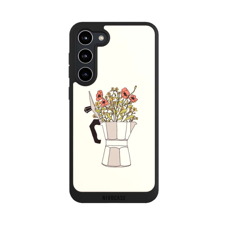 Galaxy S23 + NIVOpure Moka Blumen