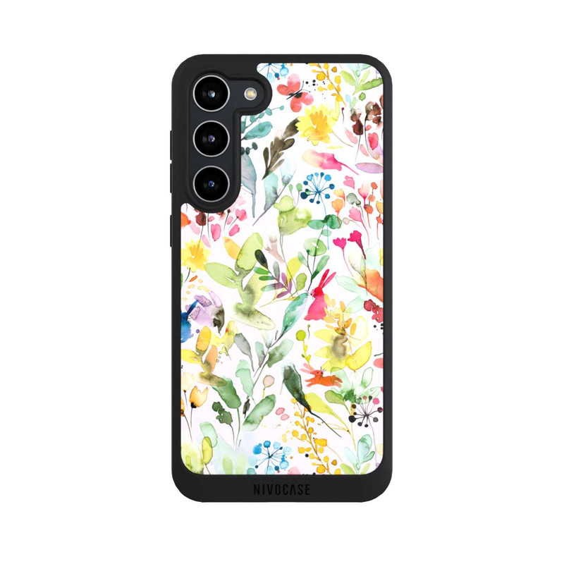 Galaxy S23 + NIVOpure Wild Flowers Meadow Pink