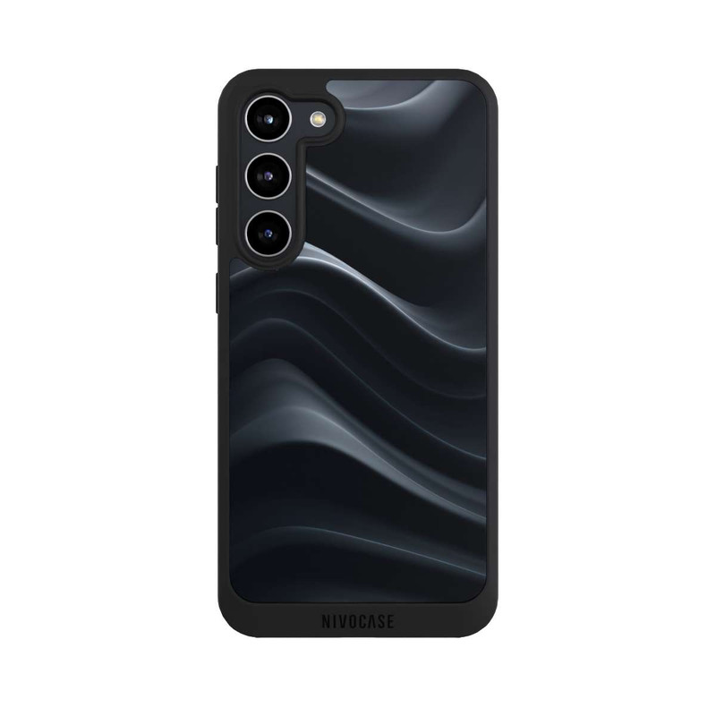 Galaxy S23 + NIVOpure Black Waves Texture