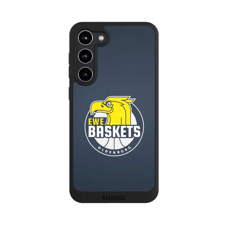Galaxy S23 + NIVOpure EWE Baskets Logo Blau