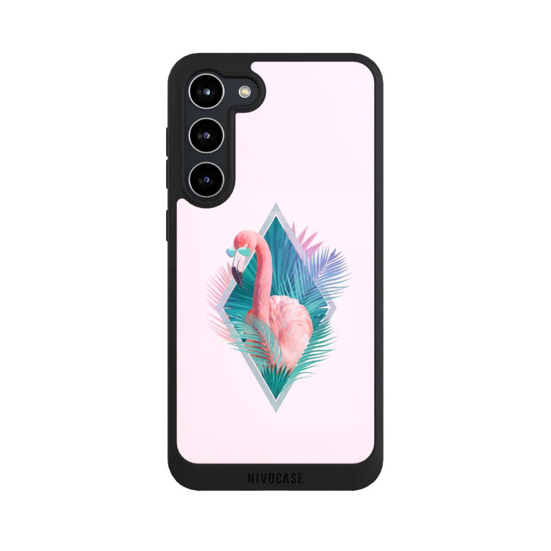 Galaxy S23 + NIVOpure Tropische Pflanzen Flamingo