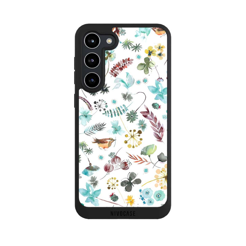 Galaxy S23 + NIVOpure Botanischer Schmetterling Natur Blau