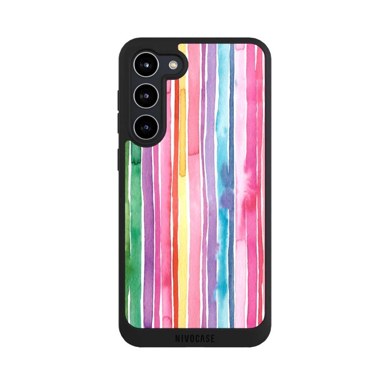 Galaxy S23 + NIVOpure Camouflage Regenbogenstreifen