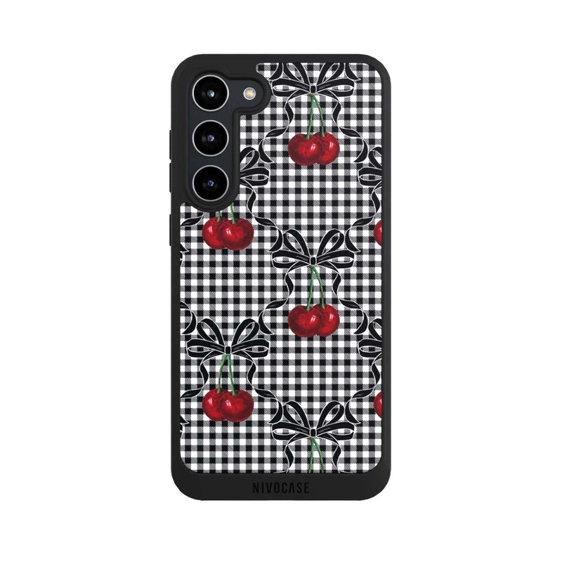Galaxy S23 + NIVOpure Cherry Pattern Black