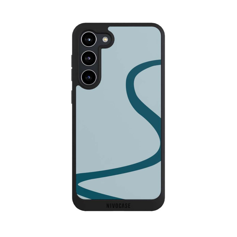 Galaxy S23 + NIVOpure Trendy Blaue Linie