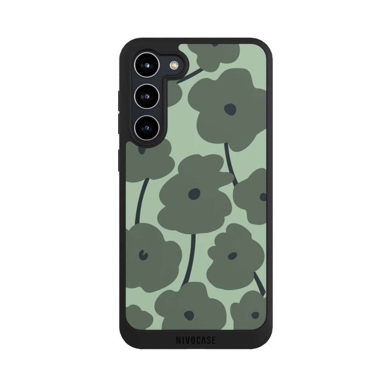 Galaxy S23 + NIVOpure Minimalistic Flowers Green