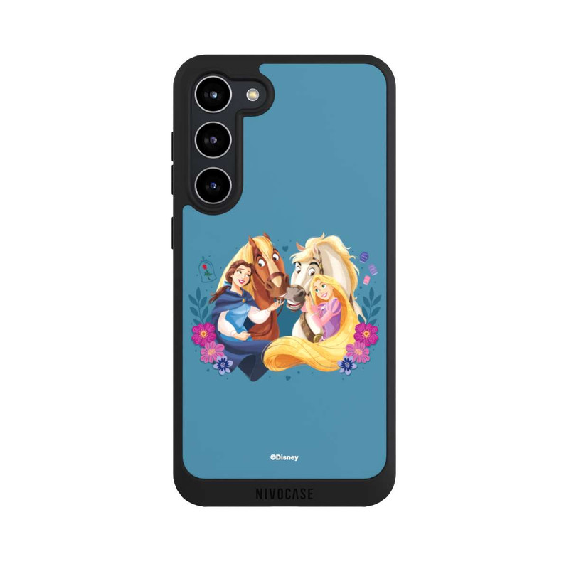 Galaxy S23 + NIVOpure Disney Prinzessinnen Belle and Rapunzel mit Pferden