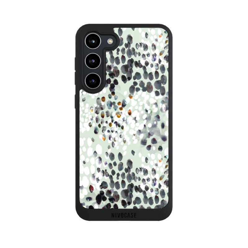Galaxy S23 + NIVOpure Modern Splash Pattern on Green