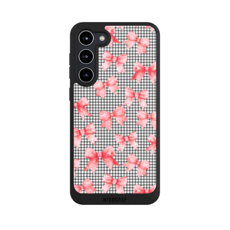 Galaxy S23 + NIVOpure Red Bows and Gingham