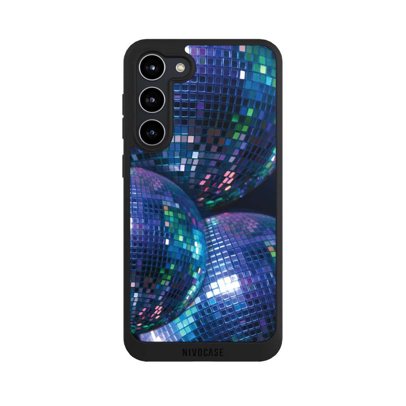 Galaxy S23 + NIVOpure Discokugel Blau Schwarz Partytime mit KI