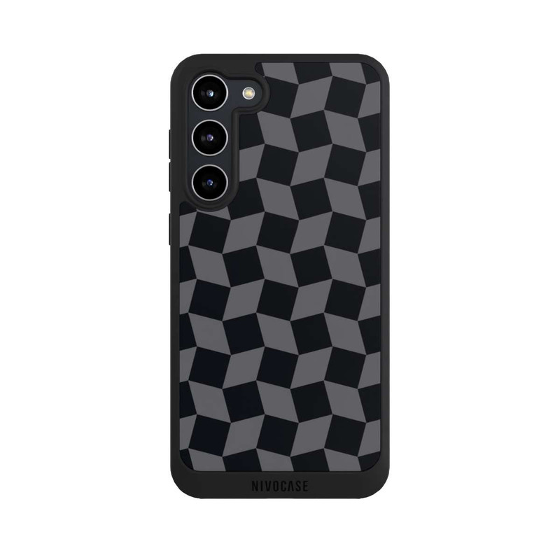 Galaxy S23 + NIVOpure 3D Würfel-Muster Effektt