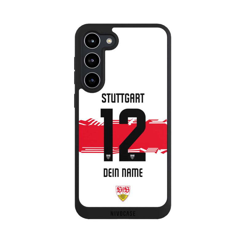 Galaxy S23 + NIVOpure VfB Stuttgart Trikot Personalisierbar 25-26