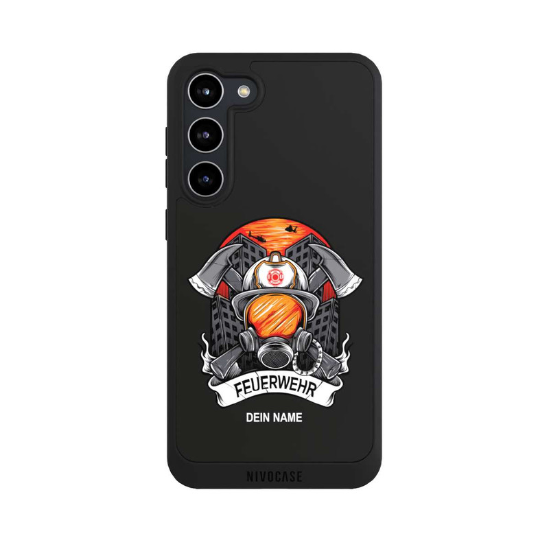 Galaxy S23 + NIVOpure Feuerwehr Atemschutz Personalisierbar