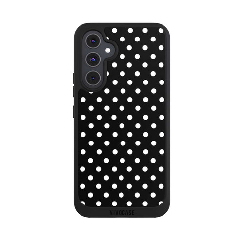 Samsung Galaxy A54 5G NIVOpure Polka Dots Schwarz und Weiß