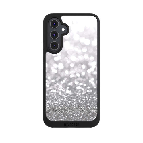 Samsung Galaxy A54 5G NIVOpure Pluie de Paillettes Argentées Look