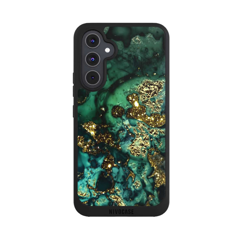 Galaxy A54 5G NIVOpure Cyan Glitter Marble Look