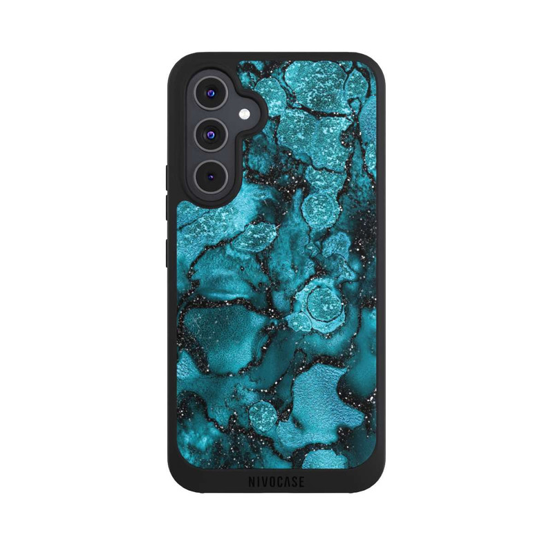 Galaxy A54 5G NIVOpure  Blauer Glitzerlook