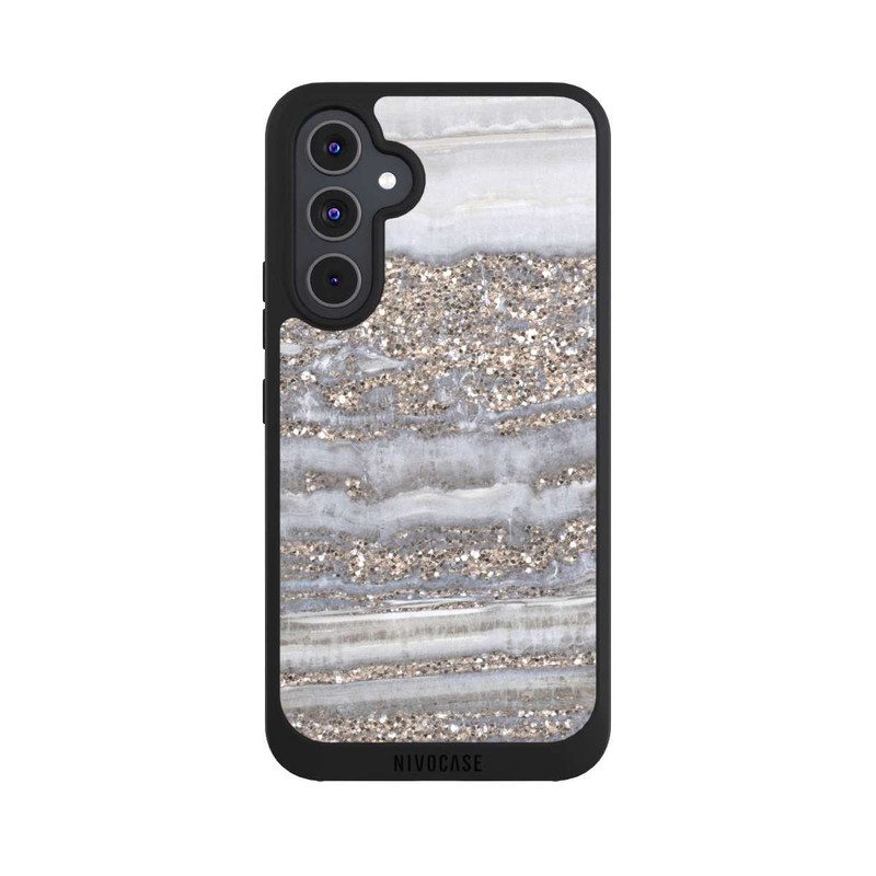 Galaxy A54 5G NIVOpure White Glitter Marble Look