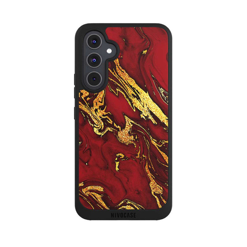 Galaxy A54 5G NIVOpure Red Gold Marble Look
